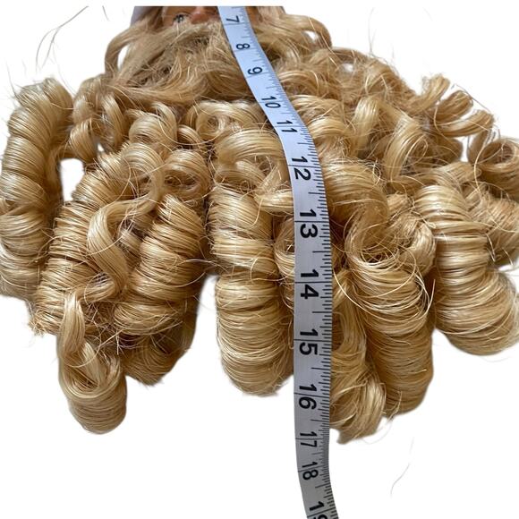 Vintage Folk Art Paper Mache Santa Head Curly Beard Door/Wall Hanging Christmas - Picture 7 of 10